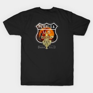 Daytona Beach Motorcycle Vacationers Ride on US Highway 1 T-Shirt